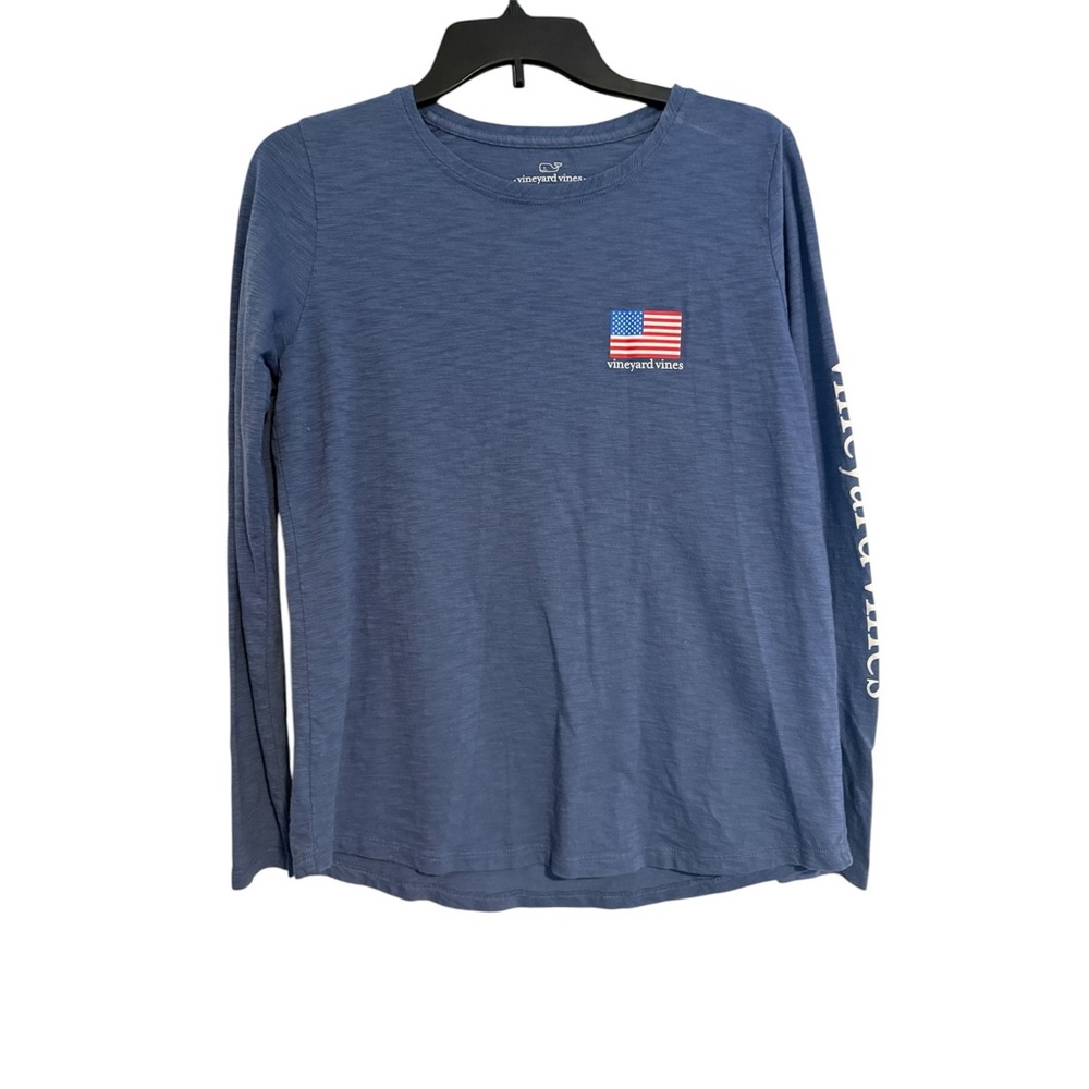 Vineyard Vines USA Blue Long Sleeve Shirt Size Small